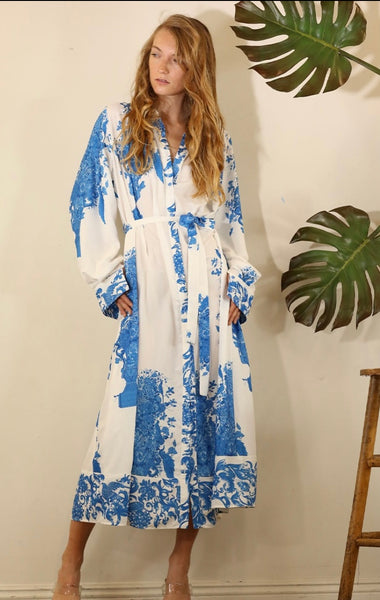 Mulla Floral Button Down Dress