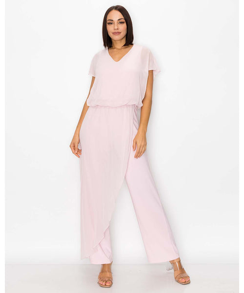 Last Tango Jumpsuit with Chiffon Overlay – Satori Boutique