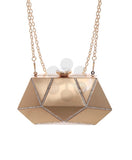 Stella Pave Crystal Metal Clutch