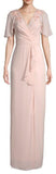 Parker Black Hanna Embellished Faux Wrap Dress