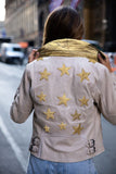 Mauritius Christy Star Detail Leather Jacket