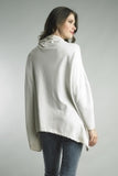 Tempo Paris Knit Front Combo Hooded Tunic