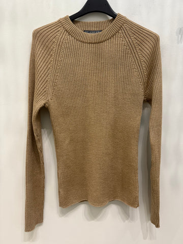 Alashan Cashmere Laney Lurex Ribbed Raglan Sweater