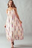 Urban Daizy - EMBROIDERY MULTI STRIPE PATTERN MAXI DRESS