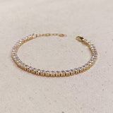 GoldFi - 18k Gold Filled 3mm CZ Tennis Bracelet