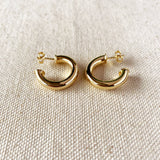 GoldFi - 18k Gold Filled Half-Hoops Earrings