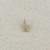 GoldFi - 18k Gold filled  Micro CZ Initial Letter Charm