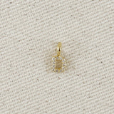 GoldFi - 18k Gold filled  Micro CZ Initial Letter Charm