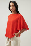 Sugarlips - Heartbreaker Bell Sleeve Ruffle Blouse