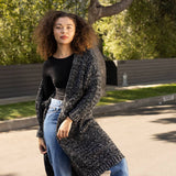 Skinnytees - Marled Sweater Cardi: Oyster