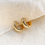 GoldFi - Mini Chubby C Hoop Earrings