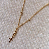 GoldFi - 18k Gold Filled Simple Cross Necklace