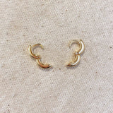 GoldFi - 18k Gold Filled Mini Rounded Hoop Earring