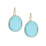 Marlyn Schiff - Faceted glass drop earring