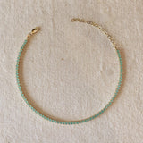 GoldFi - 18k Gold Filled 3mm Mint Cubic Zirconia Necklace