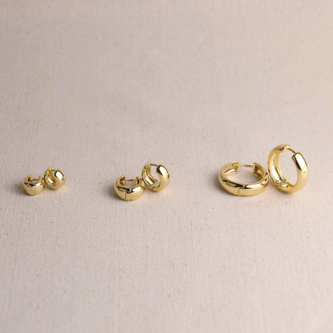 GoldFi - 18k Gold Filled Chunky Hoop Earrings