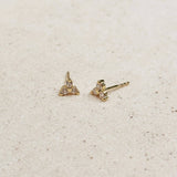 GoldFi - Mini Flower CZ Stud Earrings