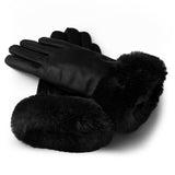 napo gloves - napoFUR: L / S / Black