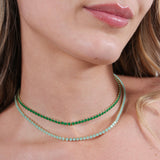 GoldFi - 18k Gold Filled 3mm Mint Cubic Zirconia Necklace