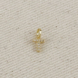 GoldFi - 18k Gold filled  Micro CZ Initial Letter Charm