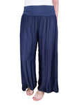 TINA Stephens Italy Mercedes Foldover Waist Silk Pant