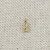 GoldFi - 18k Gold filled  Micro CZ Initial Letter Charm