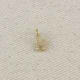 GoldFi - 18k Gold filled  Micro CZ Initial Letter Charm