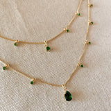 GoldFi - 18k Gold Filled Layered Necklace Details In Cubic Zirconia Stones