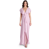 BCBGMAXAZRIA Evette Ruffled Chiffon Gown