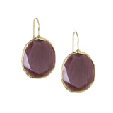 Marlyn Schiff - Faceted glass drop earring