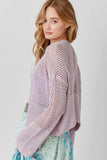 Mystree  Relaxed Open Sweater Cardigan
