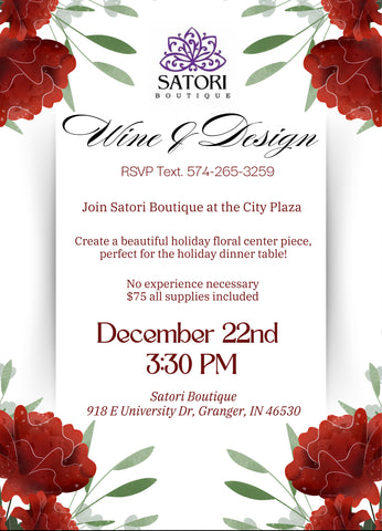 Floral Wine and Design