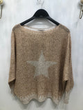 Brand Bazar Lurex Distressed Star Top