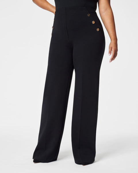 Spanx The Perfect Pant, Button Wide Leg Pant