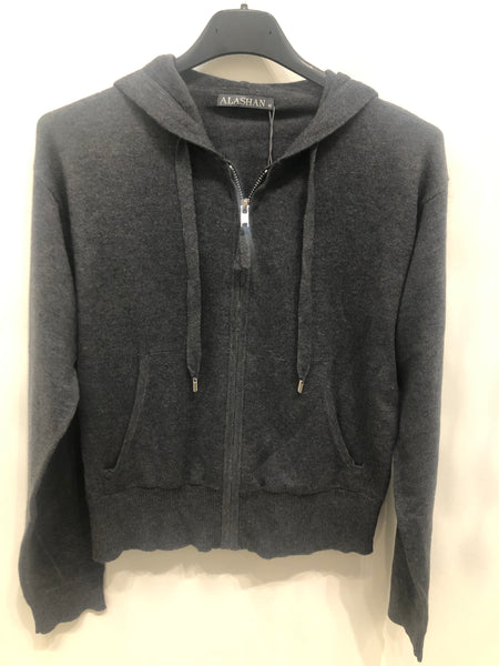 Alashan Cotton/Cashmere Shrunken Zip Hoodie