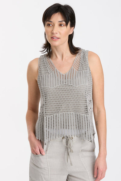 XCVI Larina Crochet Tank Top