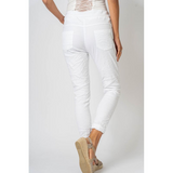 Look Mode Silver and Gold Foil Jeggings (OS)