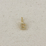 GoldFi - 18k Gold filled  Micro CZ Initial Letter Charm