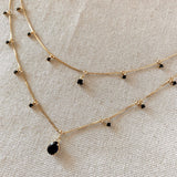GoldFi - 18k Gold Filled Layered Necklace Details In Cubic Zirconia Stones