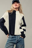 Urban Daizy - Diverged Roads Striped Sweater