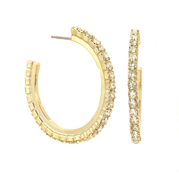 TOVA - Slim Hoop Earrings