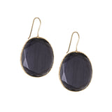 Marlyn Schiff - Faceted glass drop earring