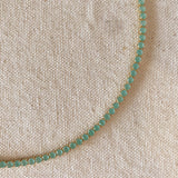 GoldFi - 18k Gold Filled 3mm Mint Cubic Zirconia Necklace