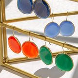 Marlyn Schiff - Faceted glass drop earring