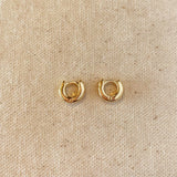 GoldFi - 18k Gold Filled Mini Rounded Hoop Earring