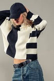 Urban Daizy - Diverged Roads Striped Sweater