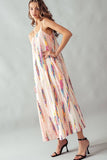 Urban Daizy - EMBROIDERY MULTI STRIPE PATTERN MAXI DRESS