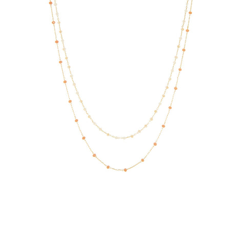Marlyn Schiff - Layered crystal necklace