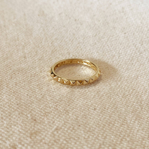 GoldFi - 18k Gold Filled Spiked Band Ring