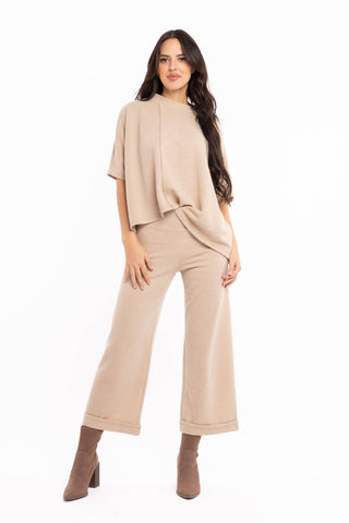 M Made In Italy - Ladies Knitted Short Sleeve Top